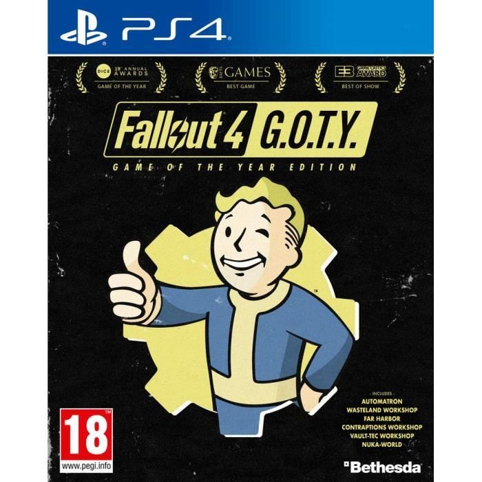 Fallout 4 GOTY (GAMES OF THE YEAR) Jeu PS4