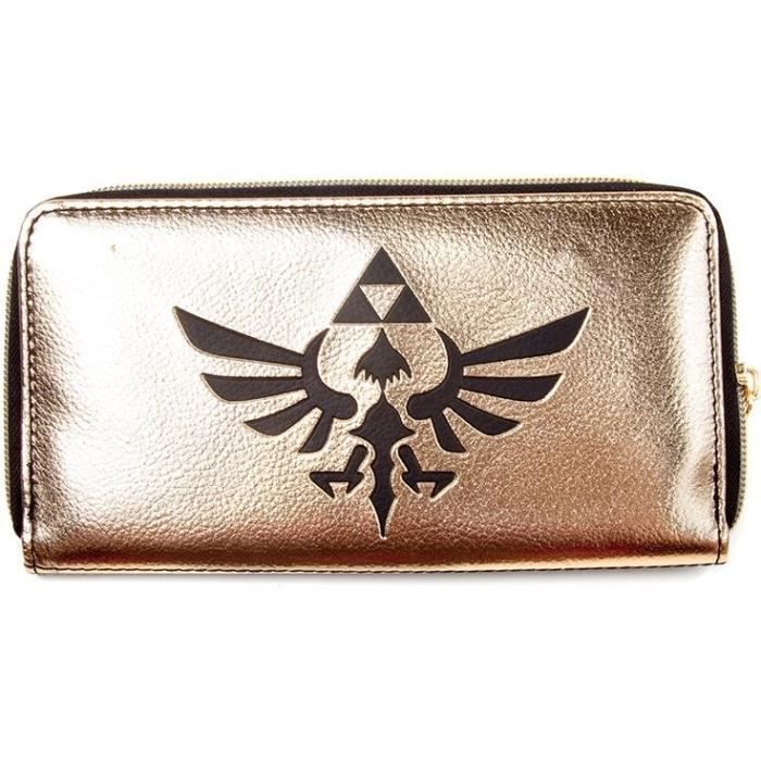 Mini Portefeuille Porte-cartes ZELDA En Cuir - Logo Officiel Nintendo, Neuf Avec étiquettes