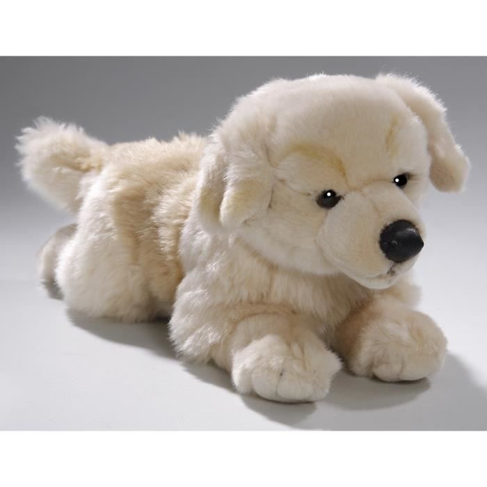 Peluche Golden Retriever couché, 30cm [Jouet] Cdiscount Jeux Jouets