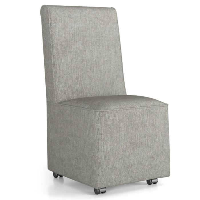 Fauteuil classique avec accoudoirs en bois de teck et tissu bouclé Fauteuil classique avec accoudoirs en bois de teck et tissu bouclé