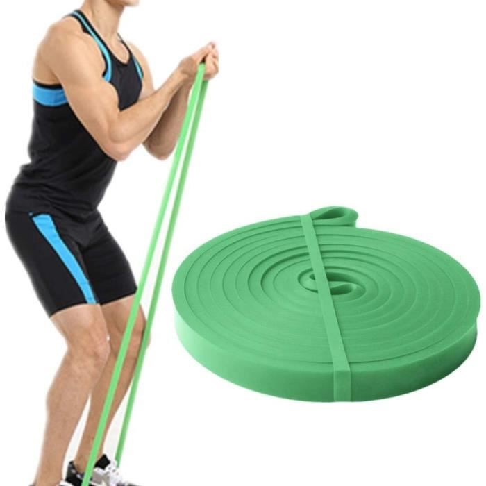 Bande De Résistance élastique Fitness – 21mm Noir – Pour Musculation, Yoga, Crossfit