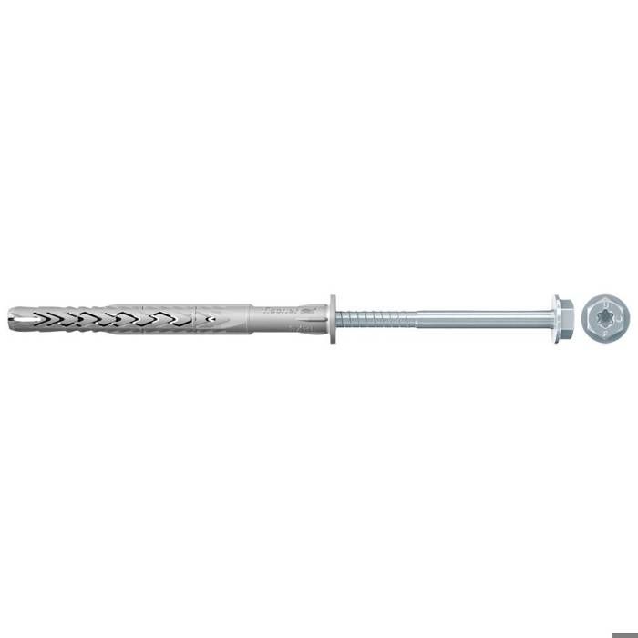 Fischer Cheville longue SXRL 10 x 140 FUS K NV - kit 4 chevilles + 4 vis 7,0 x 149 mm