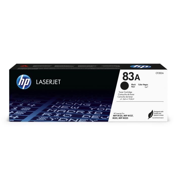 Cartouche de toner noir LaserJet authentique HP 83A - HP LaserJet Pro MFP M127 et M125