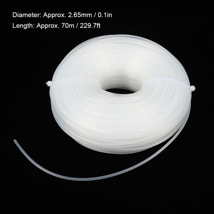 Ligne de coupe 2.65 mm x 70 m Accessoire universel de corde de tonte ...