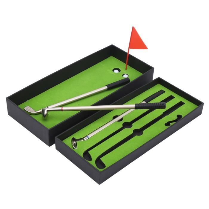 Ensemble de jeu de mini-golf, stylo à bille de golf, trois couleurs, cadeau  pour les amateurs de golf - Cdiscount Sport