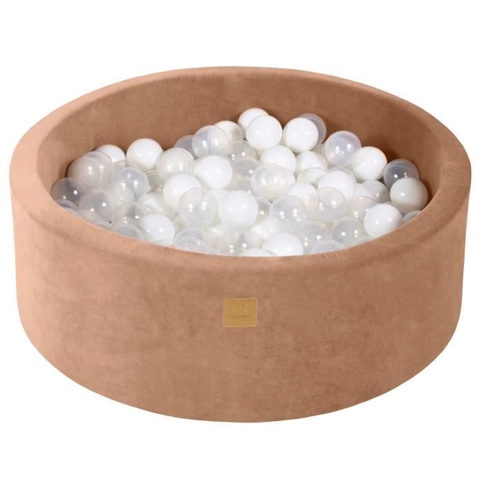 Piscine à Balles Velours 90x30cm MEOWBABY - Sans Balles Incluses