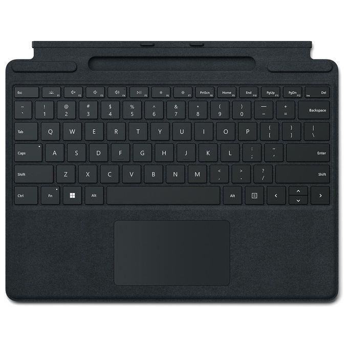 Microsoft Surface Clavier Signature Keyboard, Noir, Compatible Surface Pro 8 et Pro X (Clavier QWERTY)