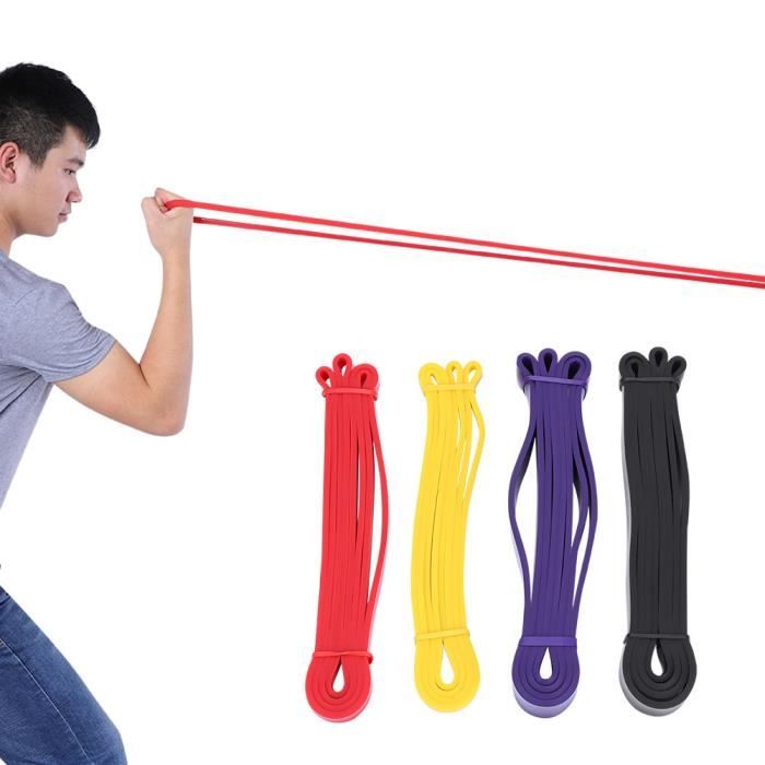 4 Bandeaux Sport Sibba - Anti-Dérapants, Silicone, Noir/Blanc, Pour Yoga/Fitness/Course