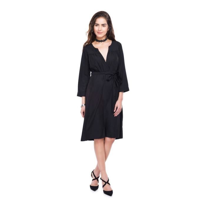 Revel Robe Femme Elegant Collection Noir - Cdiscount Prêt-à-Porter