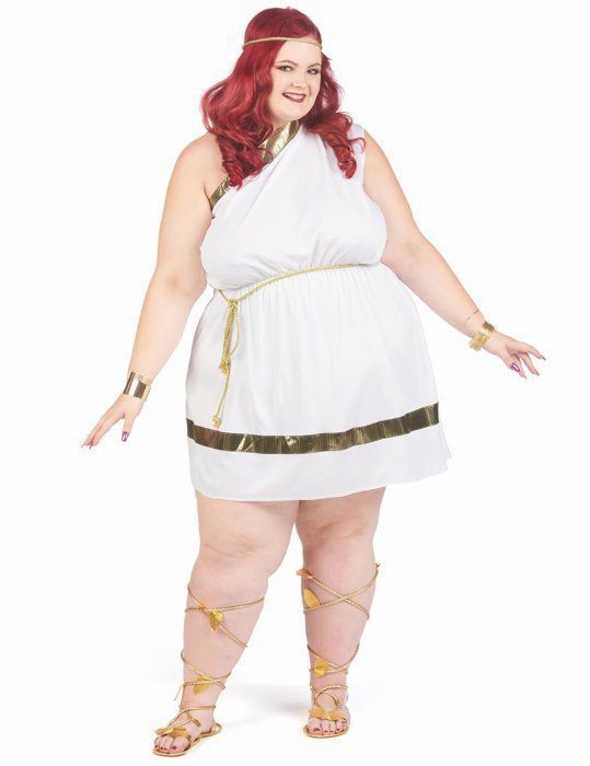 Déguisement grande taille de déesse romaine avec cape femme - Blanc -  Tunique, cape, coiffe, ceinture - Cdiscount Jeux - Jouets