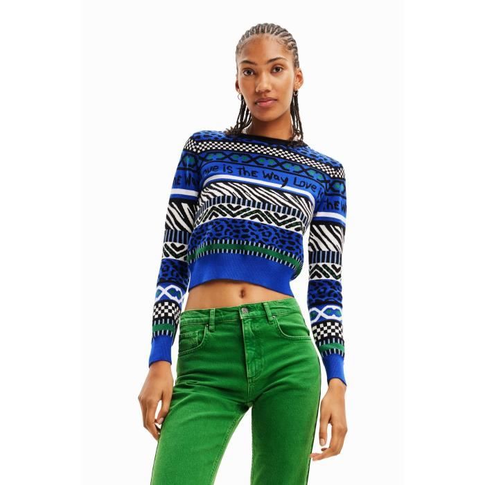 Pull Ou Sous-pull Desigual Femme - Taille L/40 - Multicolore - Occasion Très Bon état