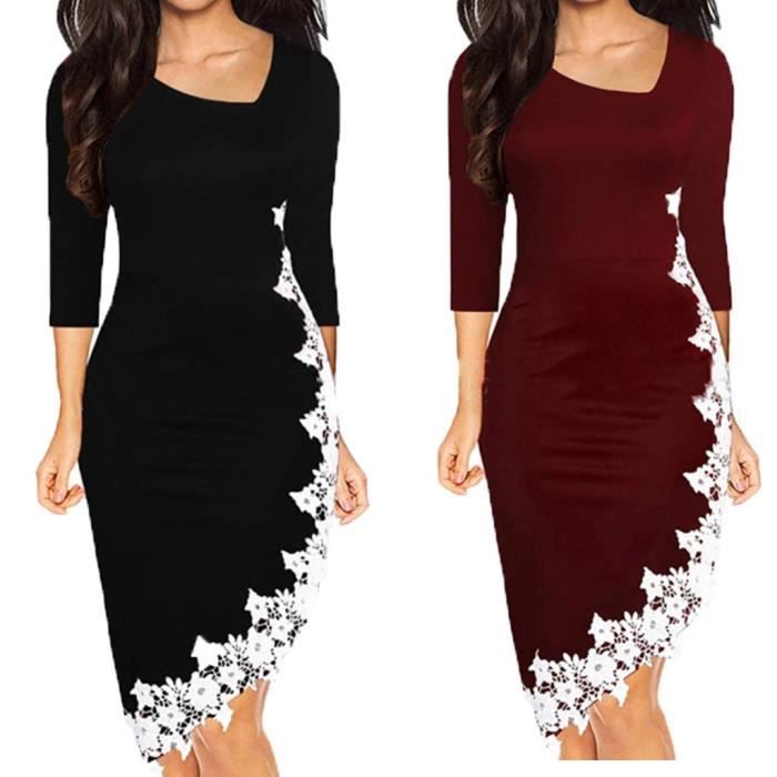 robe crayon dentelle