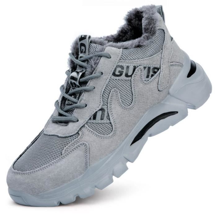 Chaussures De Sécurité à Bout Acier - Homme - Confort Respirant - Semelle Caoutchouc Antidérapante