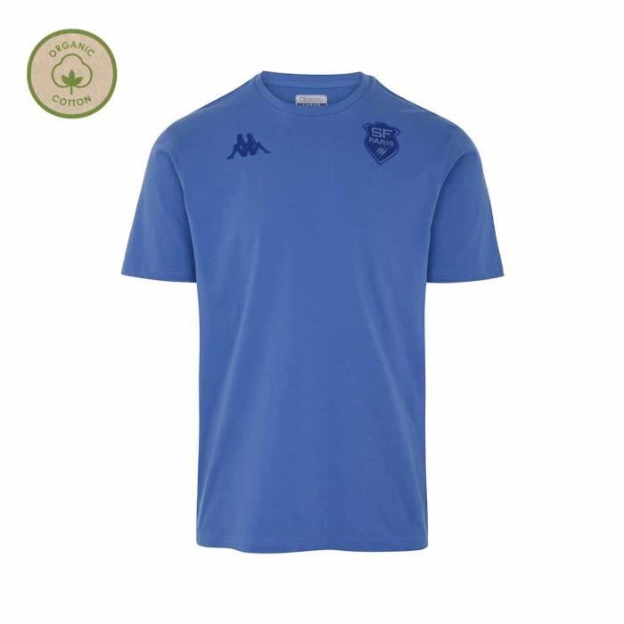 T-shirt Rugby Homme - KAPPA - Edson Stade Français Paris 22/23 - Manches courtes - Bleu