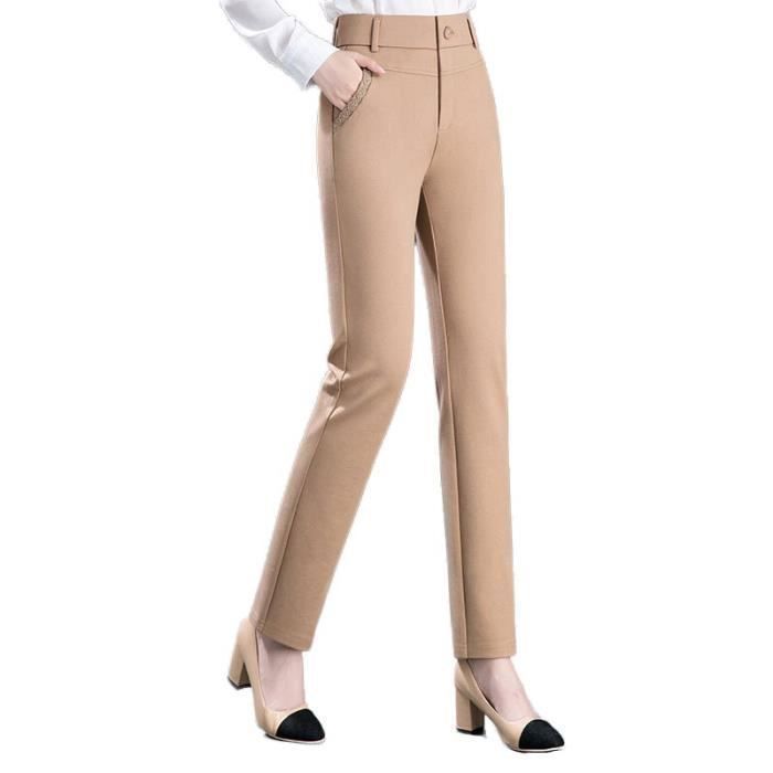 Pantalon droit taille haute - Femme