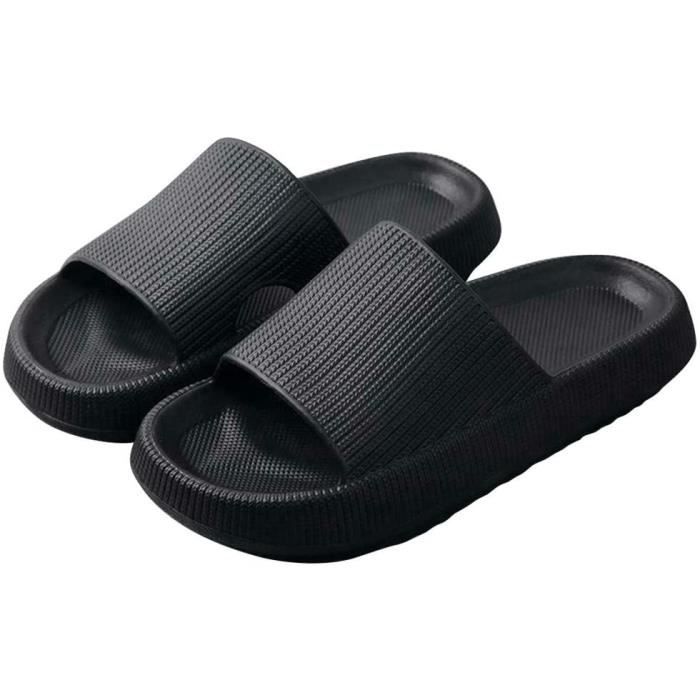 Chaussons Antidérapants 700-INK - Semelle EVA épaisse, Légers - Pour Maison, Douche, Plage