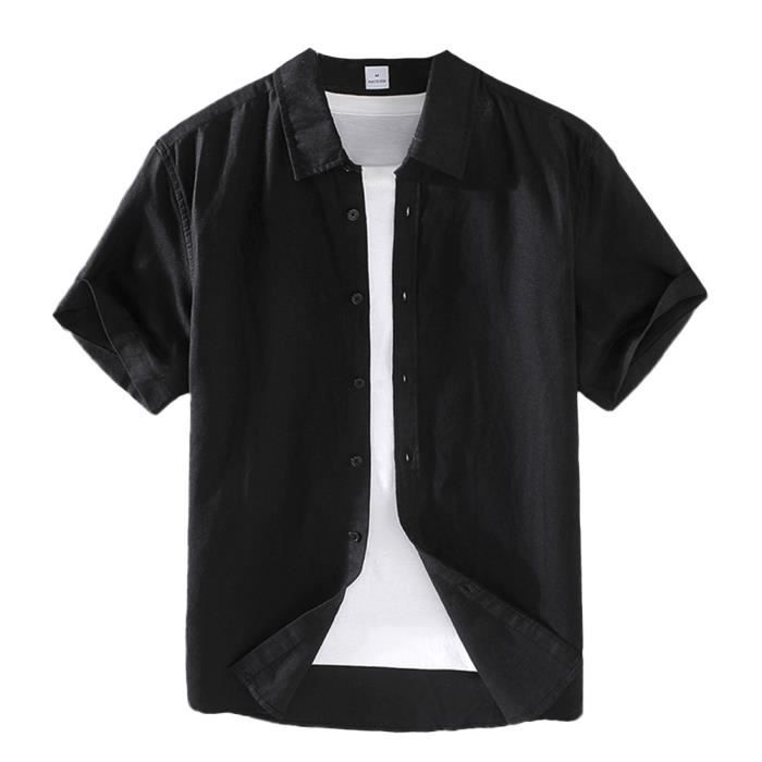 Chemisette Homme Chemise Homme Manches Courtes Casey Kevin Tissu