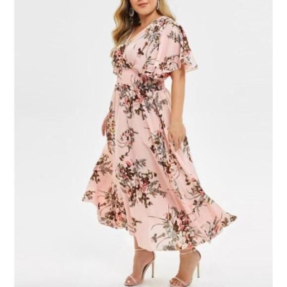 Robe Decontractee Pour Femme Avec Imprime Floral V8 main image 0
