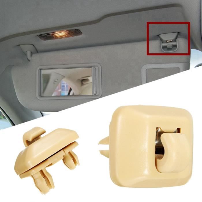 Pare soleil Clip Crochet Support pour Audi a1 a3 a4 a5 q3 q5 TT couleur beige