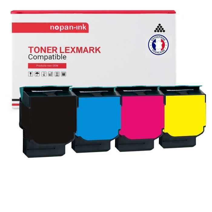 Toner Compatible Jaune Pour Lexmark CX310 CX410 CX510 - Marque QUALITONER - Neuf