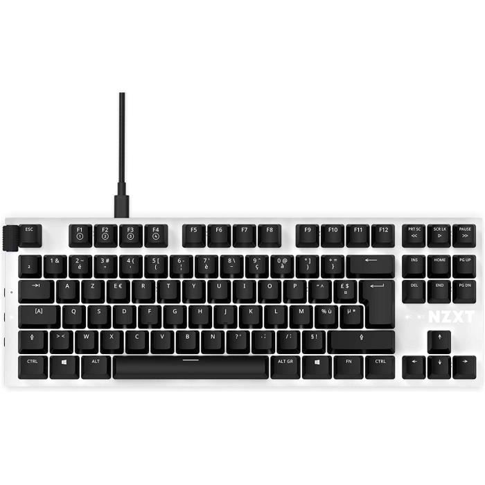 Nzxt Function TKL - KB-1TKFR-WR - Clavier mecanique Gamer TKL pour PC -  Disposition AZERTY - Switches compatibles MX - Switch - Cdiscount  Informatique