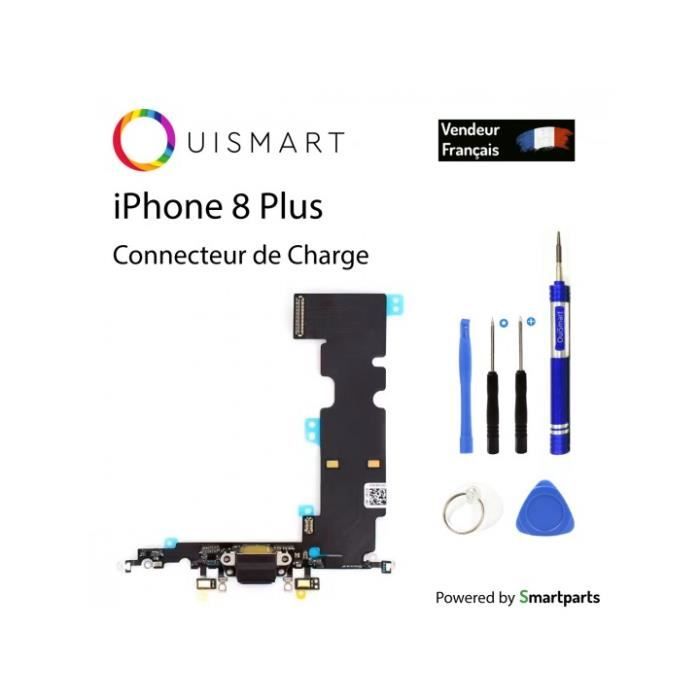 Connecteur De Charge Flexible OuiSmart Pour IPhone 8 - Noir, Avec Antenne Micro