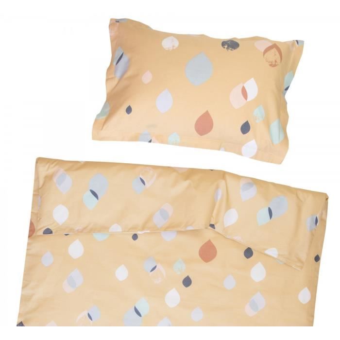 Serena Doree Housse De Couette 80x1 Cm Et Taie D Oreiller 30x40 Cm Pati Chou 100 Coton Parure De Lit Pour Bebe Cdiscount Maison