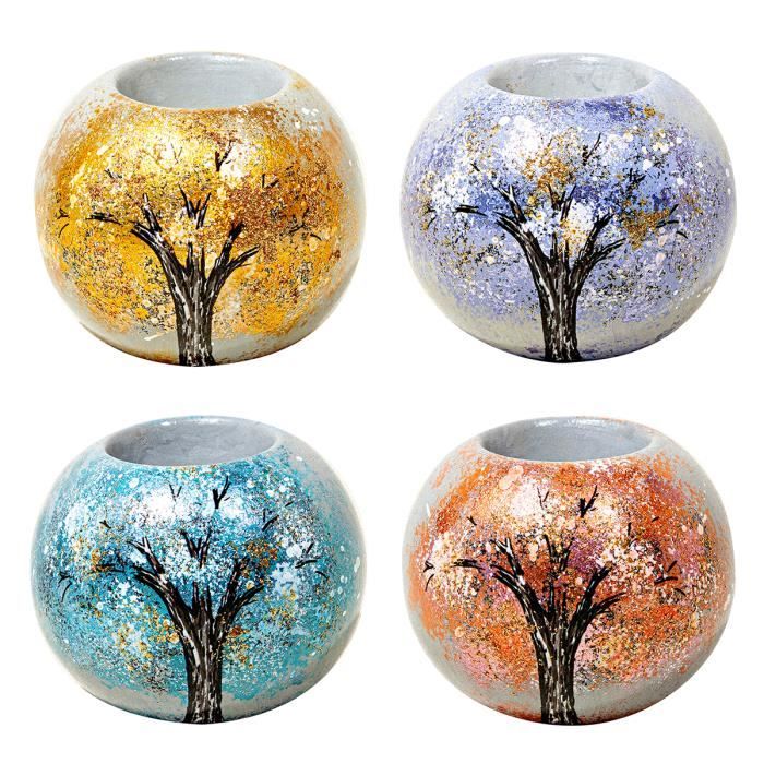 Bougeoir Arbre De Vie Marrakech Doré 8 Cm – Photophore Métal Design Scandinave, Déco Mariage, Table, Automne Noël