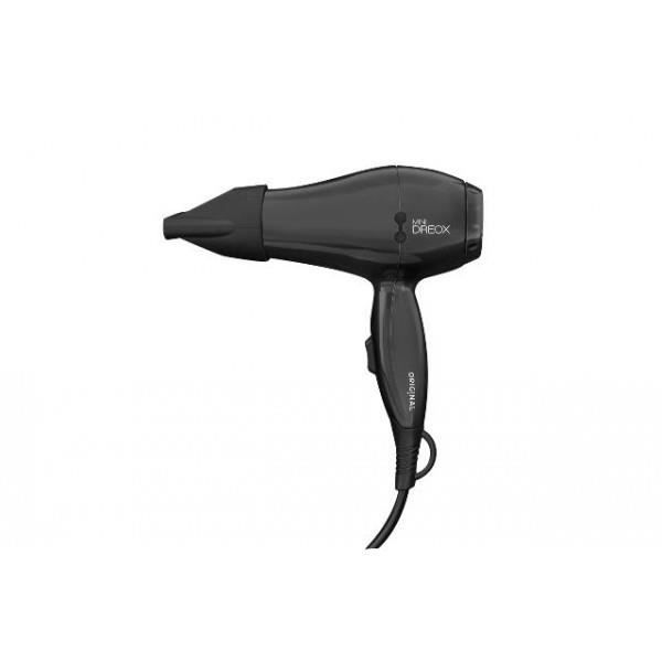Mini Sèche Cheveux Dréox Noir - SIBEL - 0440112 - Compact et Puissant - 2 Températures - 2 Vitesses
