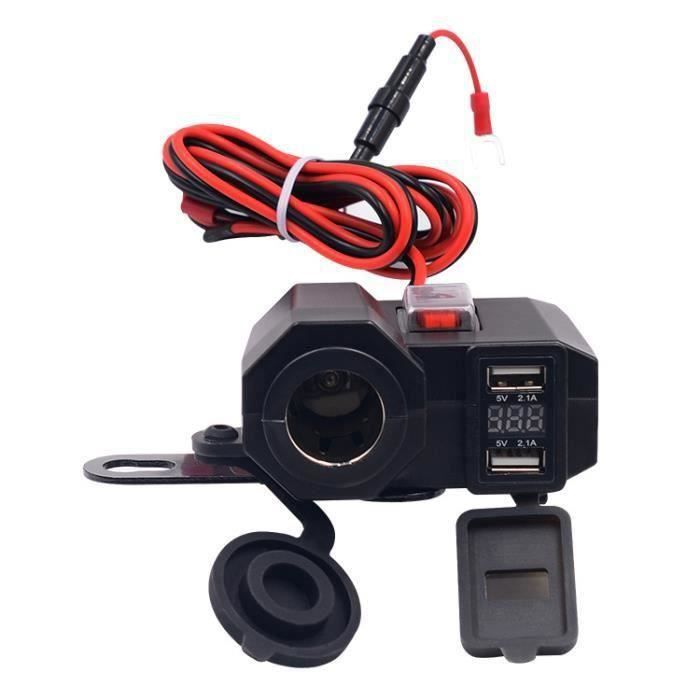 Adaptateur/chargeur USB-C étanche Pour Allume-cigare Moto - Universel (BMW, Ducati, Triumph...) | Neuf