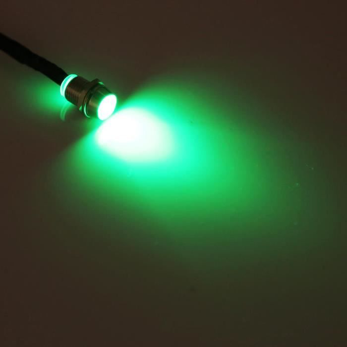 Voyant LED 12V 10mm Pour Tableau De Bord - Panneau De Commande Voiture Ou Bateau, Couleur Variable