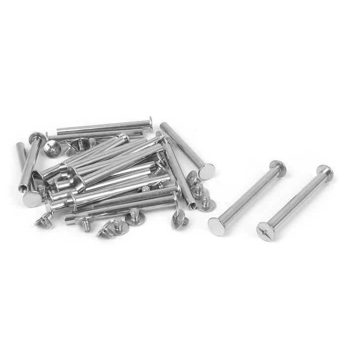 5 Stück Edelstahl Dübelstifte 2,5x50mm - Rändelkopf Für Möbelmontage