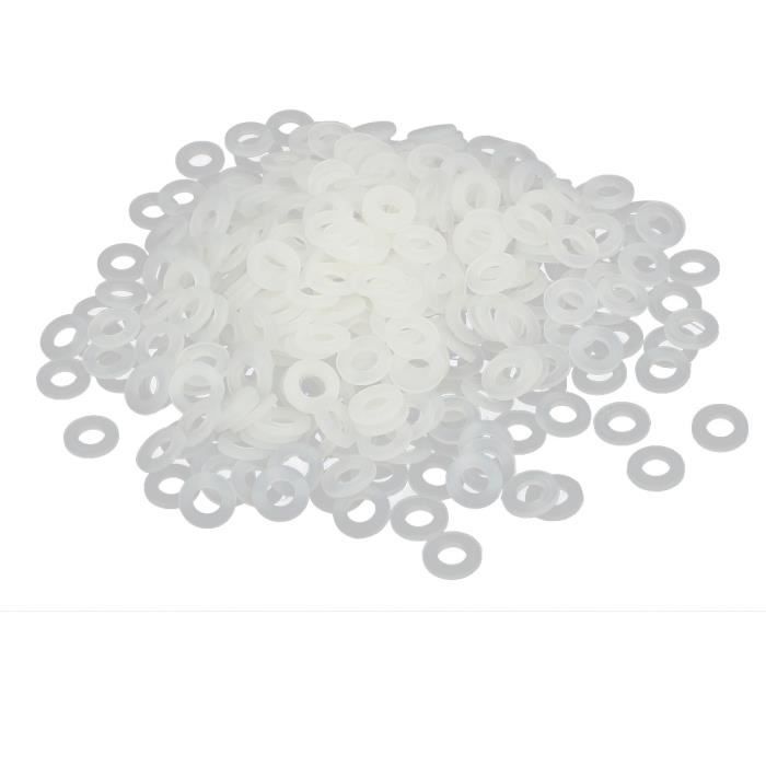Lot De 200 Rondelles Isolantes Nylon M3 X 6mm X 1mm - Noir, Pour électronique, Neuf