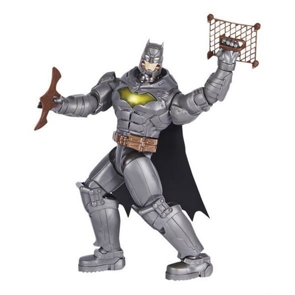 figurine batman deluxe 30 cm - spin master - dc comics - gris - enfant