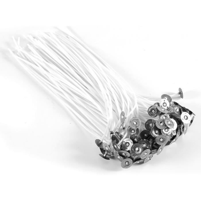 JCKD 12PCS Support De Bougie En Métal - Centreur De Mèche 3 Trous Pour Bougies DIY - 10x2.5cm