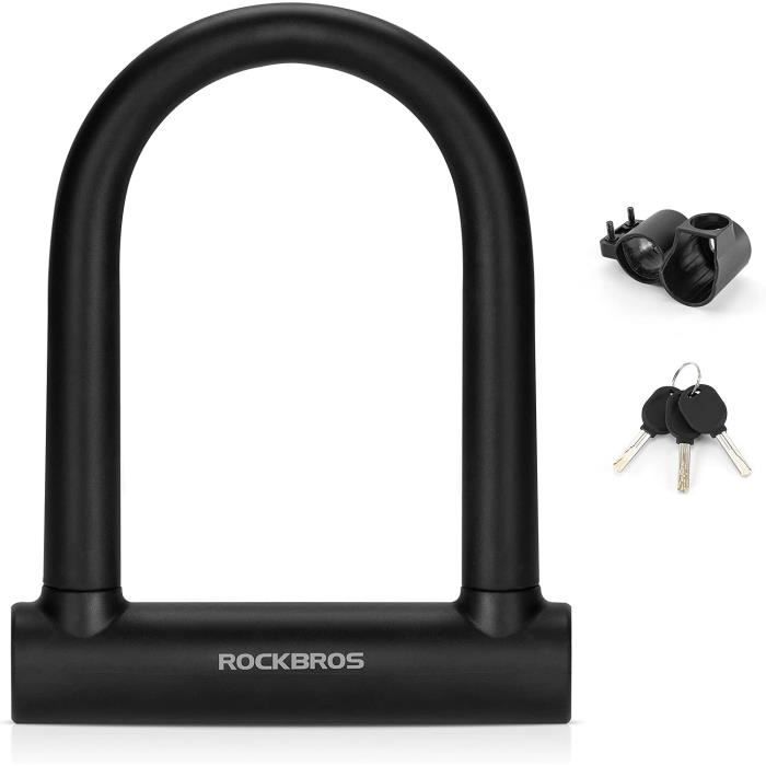 RockBros (80cm) Antivol pour vélo en acier noir