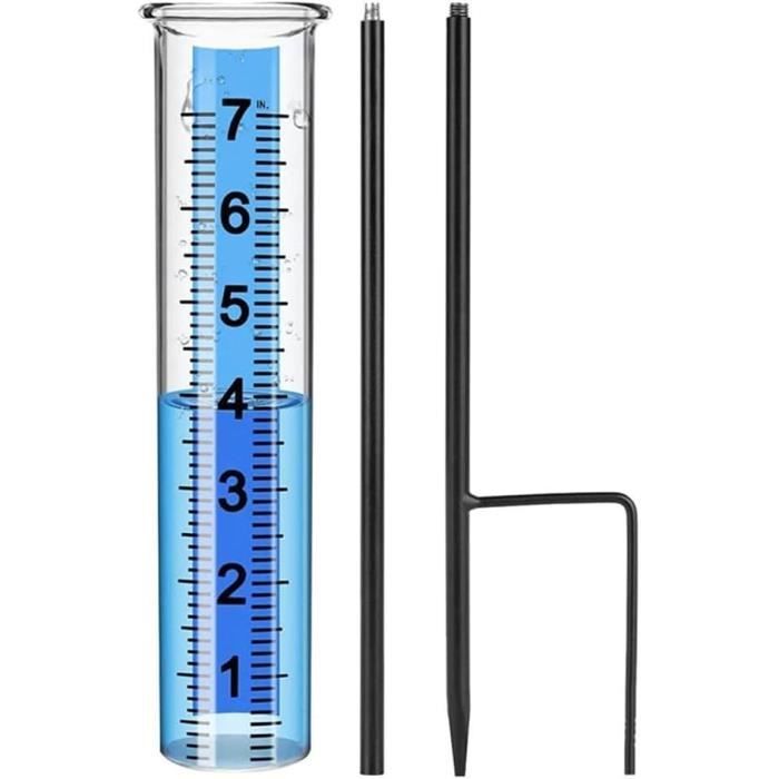 Lot De 2 Tubes De Remplacement Pour Pluviomètre - Plastique Transparent, Graduations Précises, 21,5 Cm