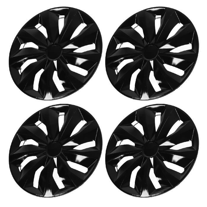 Jeu De 4 Enjoliveurs 15 Pouces Souples - Installation Sans Outils - Protection Antidécoloration - Lavable