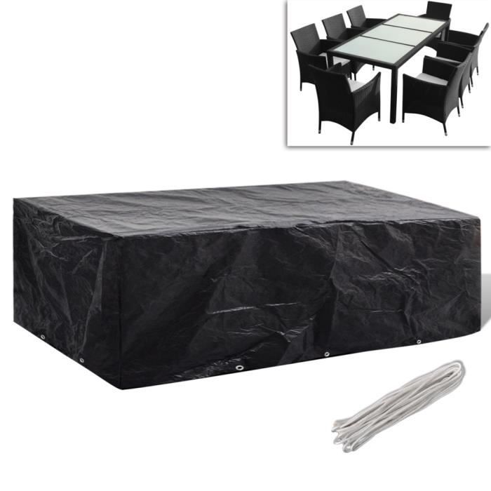 Housse pour Meubles/mobiliers de jardin terrasse à 10 œillets 300x140