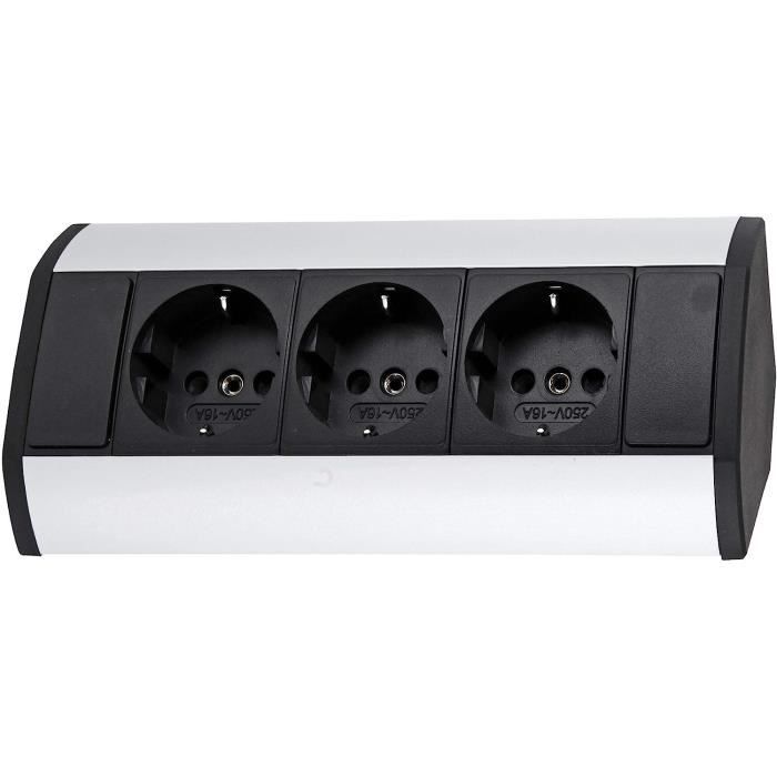 Multiprise En Aluminium 3 Compartiments[H486] - Cdiscount Bricolage