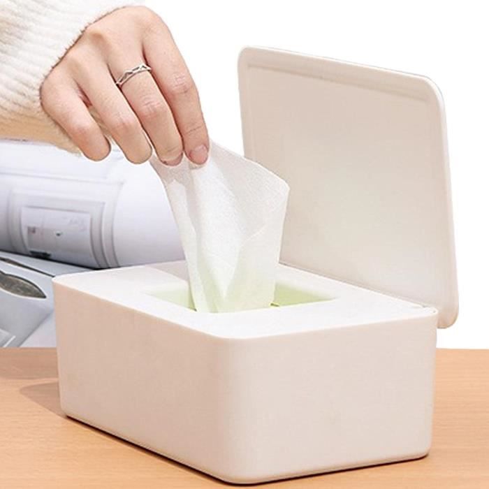 Boîte Lingette Bebe Boîte De Mouchoirs Lingettes, VIPITH Humides Avec Couvercle Boîtes à Lingettes