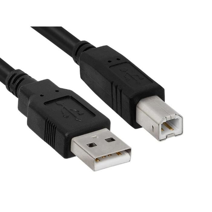 Câble Imprimante Usb, Câble UsbA Et UsbB, Mâle Mâle, Long De 1,5 M 3