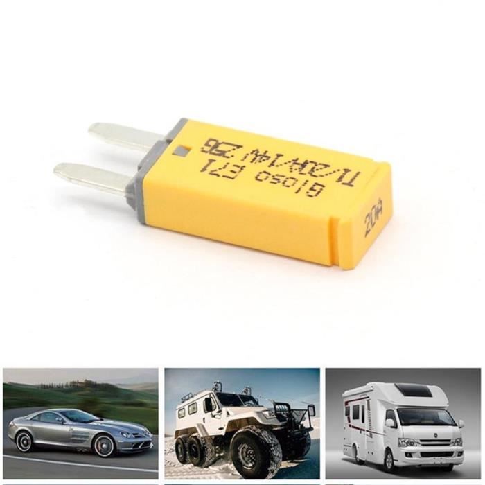 Disjoncteur Réinitialisable DC 12V-48V 15A X AUTOHAUX - Lot De 2, Pour Audio Voiture, Bateau, Camping-Car