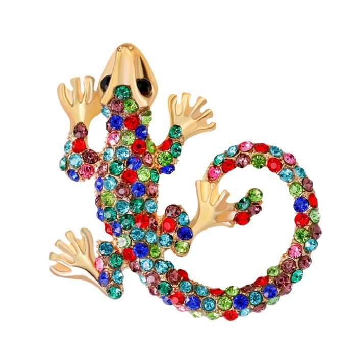 Lot de 7 broches en cristal pour homme et femme Style antique Fantaisie En forme d/'animal mignon Cadeau Strass colorés Broche fantaisie