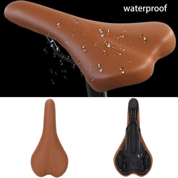 Coussin De Selle Vélo Ergonomique - Noir, Gel, Route Et VTT, 27x16x7 Cm