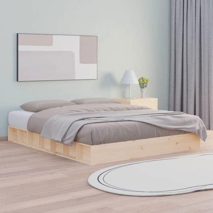 vidaXL Cadre de lit 120x200 cm Bois massif 820681
