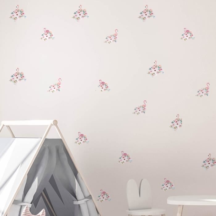 Sticker mural chat Stickers muraux uniques colorés de motifs de fleurs de mandala Stickers muraux adorables animaux décor d/'art pour salon chambres de bébé chambre maison mur bricolage décoration.