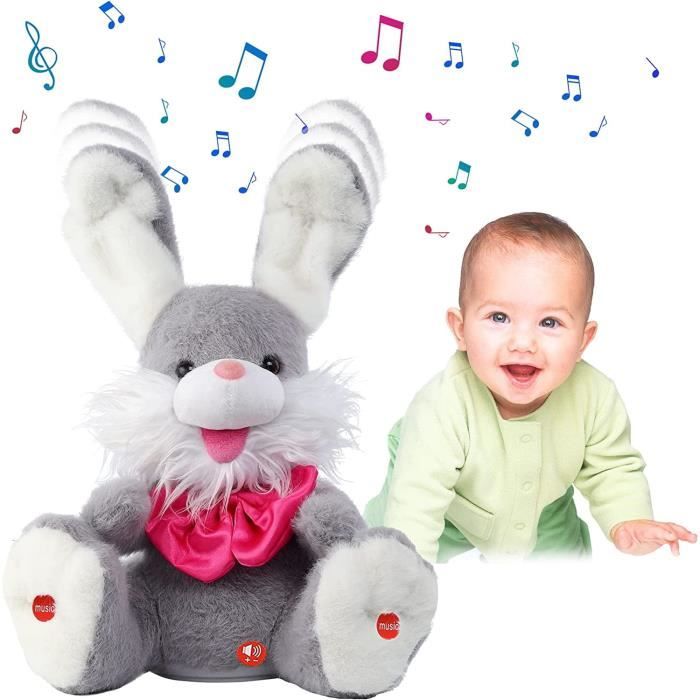 Peluche musicale et lumineuse Lapin - Beige LITTLE DUTCH, Vente en ligne de Peluche musicale | Bébé 9