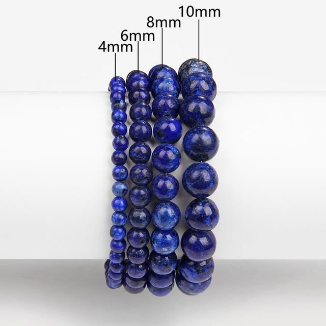 Bracelet Tressé En Perles Naturelles Lapis Lazuli - Style Tibétain - NEUF