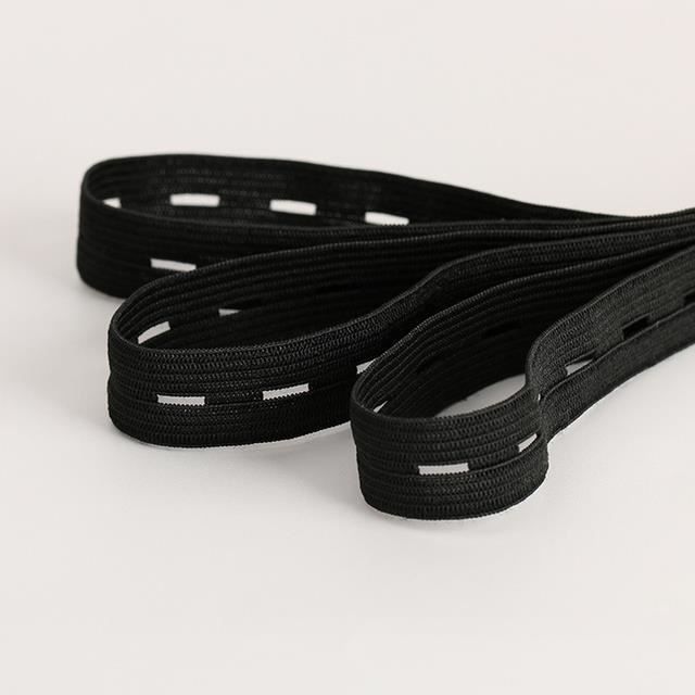 Bande Élastique Noire 20 Mm X 20 M – Ruban Élastique Large Plat Couture, Indéformable Et Souple Pour Ceintures, Vêtements DIY